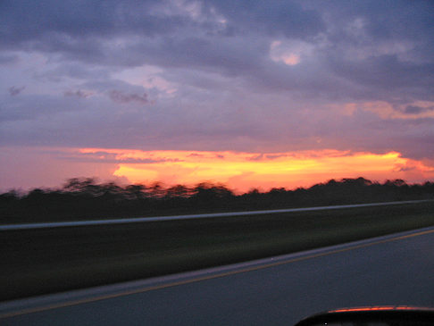Foto Sonnenuntergang auf Highway - 