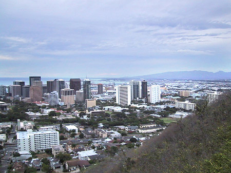 Blick über Waikiki Fotos