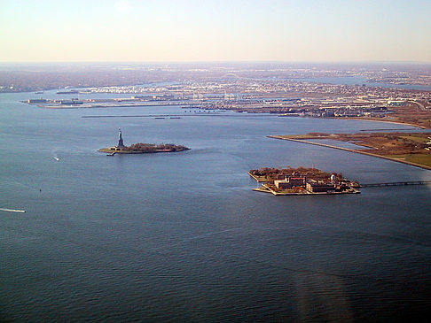 Foto Blick auf den Hafen von New York - New York